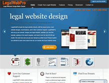 Tablet Screenshot of legalwebpro.com